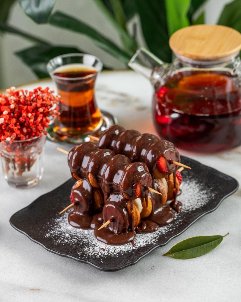 Hot Chocolate Mini Pancakes